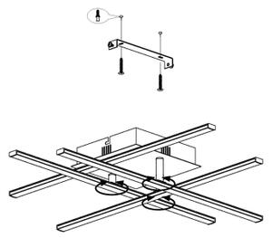 Eglo 99316 - Plafonieră LED LASANA LED/5,2W/230V