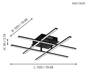 Eglo 99316 - Plafonieră LED LASANA LED/5,2W/230V