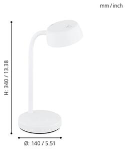 Eglo 99334 - Lampă de masă LED CABALES LED/4,5W/230V