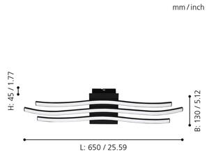 Eglo 99321 - Plafonieră LED RONCADE LED/21W/230V