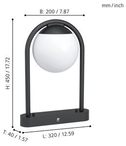 Eglo 98732 - Lampă exterior VECCHIA 1xE27/28W/230V IP44