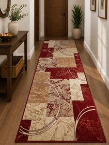 Traversa Hol, Model LOTOS, Traversa Latime 200 cm, Rosu Dreptunghi, 200 x 200