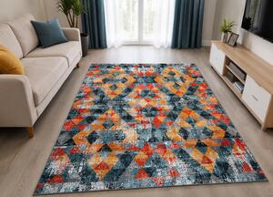 Covor Sufragerie, Model Vintage 11402 114, Multicolor Multicolor, Dreptunghi, 120x170