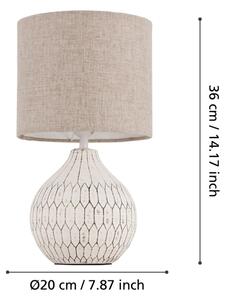Eglo 99332 - Lampă de masă BELLARIVA 1xE27/40W/230V