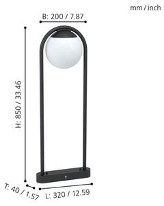 Eglo 98733 - Lampă de exterior VECCHIA 1xE27/28W/230V IP44