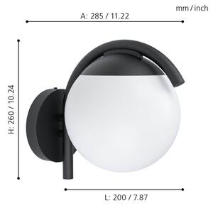 Eglo 98731 - Aplică perete exterior VECCHIA 1xE27/28W/230V IP44