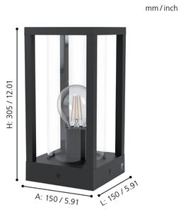 Eglo 98714 - Lampă exterior CASCINETTA 1xE27/40W/230V IP54