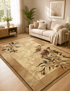 Covor Living Dormitor, Model 1563-100, Bej Dreptunghi, 80x150