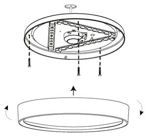 Eglo 98603 - Plafonieră LED MUSURITA LED/16,8W/230V