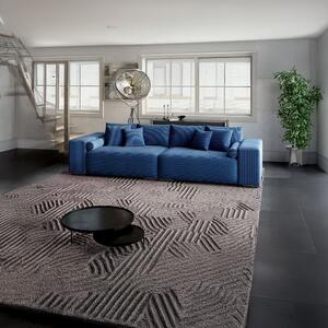 Canapea extensibilă dumonde cu ladă de depozitare si sezut confortabil din spuma high-density, Marbela Zoom Blue XXL 295x120 cm