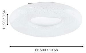 Plafonieră LED Eglo 99342 ZAMUDILO LED/24W/230V + telecomandă