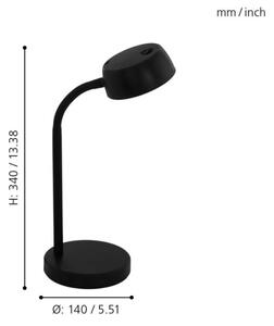 Eglo 99335 - Lampă de masă LED CABALES LED/4,5W/230V