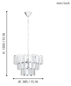 Eglo 99095 - Lustră pe lanț ERSEKA 5xE14/40W/230V
