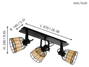 Eglo 43326 - Lampă spot ANWICK 1 3xE27/40W/230V