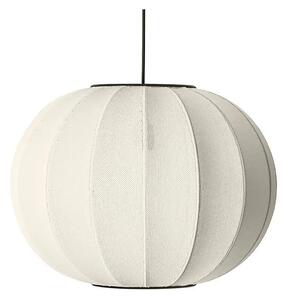 Knit-Wit 45 Round LED Lustră Pendul Pearl White - Made By Hand