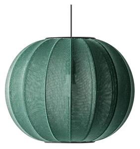 Knit-Wit 45 Round LED Lustră Pendul Tweed Green - Made By Hand