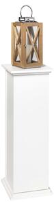 FMD Masă decorativă cu ușă, alb, 88,5 cm 641-002E