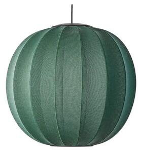 Knit-Wit 60 Round LED Lustră Pendul Tweed Green - Made By Hand