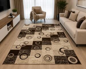 Covor Sufragerie Dormitor, Model Daffi 13058, Maro 60x110