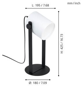 Eglo 43428 - Lampă de masă HORNWOOD 1 1xE27/28W/230V