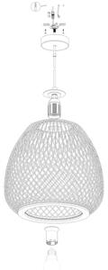 Eglo 43265 - Lustră pe cablu DEMBLEBY 1 1xE27/40W/230V