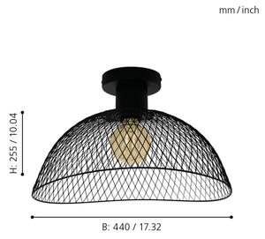 Eglo 43303 - Plafonieră POMPEYA 1xE27/60W/230V