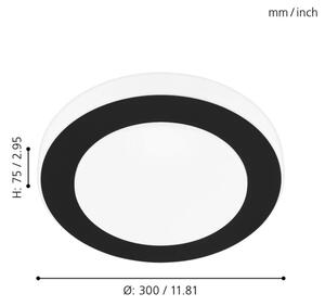 Eglo 33682 - Plafonieră baie LED CARPI LED/11W/230V IP44
