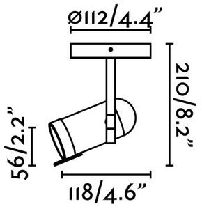Faro 43531 - Lampă spot ORLEANS 1xGU10/8W/230V argintiu/negru