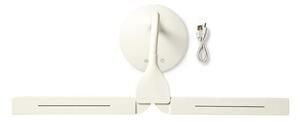 Nedis LTLG3M1WT4 - Lampă de birou LED reglabilă 6W, 5V, 2200 mAh albă