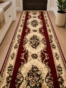 Traversa Hol, Model Lotos 574 210, Festonata Latime 80 cm, Rosu 80 x 800
