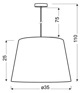 Lustră pe cablu AMERICANO 1xE27/60W/230V