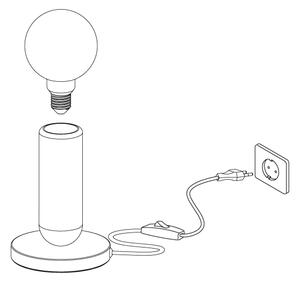 Eglo 39835 - Lampă de masă GIACONECCHIA 1xE27/40W/230V