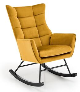 Scaun balansoar Houston 1863, Galben, Negru, 92x70x90cm, 14 kg