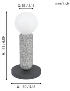 Eglo 39835 - Lampă de masă GIACONECCHIA 1xE27/40W/230V