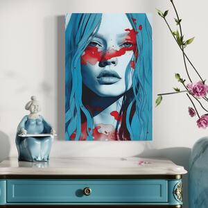 Tablou Canvas Premium LuxCanva® C1122, Beauiful Girl Portrait , Culor, Girl, Expression, Beautiful, Living Room, Bedroom, Relaxare, Culori Vibrante