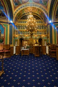 Mocheta cu Crini pentru Restaurant Pensiune sau Biserica, Albastru, Diverse Latimi, Super Pret !!! 200 x 400