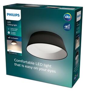 Plafonieră LED DAWN LED/14W/230V neagră Philips