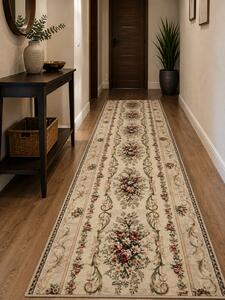 Travesa Hol, Model Clasic 535, Festonata, Latime 120 cm, Crem 120 x 900