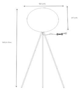 Lucide 71767/50/31 - Lampadar GOOSY SOFT 1xE27/60W/230V