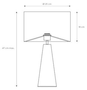 Lucide 10501/81/30 - Lampă de masă VELVET 1xE27/40W/230V