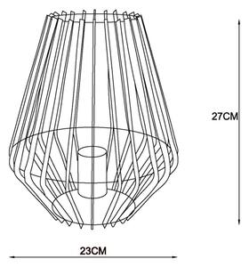Lucide 78598/01/30 - Lampă de masă REDA 1xE27/40W/230V