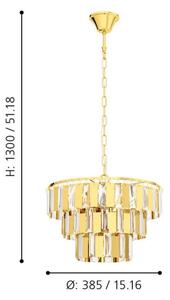 Eglo 99098 - Lustră pe lanț ERSEKA 5xE14/40W/230V