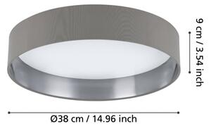 Eglo 99543 - Plafonieră LED MASERLO/24W/230V