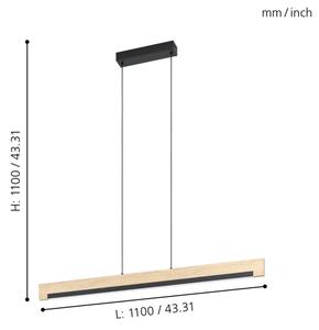 Lustră LED dimabilă pe cablu CAMACHO LED/25,5W/230V Eglo 99293