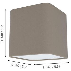 Eglo 99302 - Plafonieră POSADERRA 1xE27/28W/230V