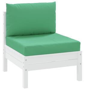 Perne pentru canapea din paleți, 2 buc., verde, textil