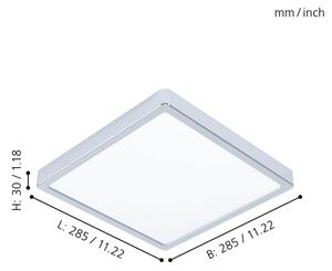 Eglo 99269 - Plafonieră LED FUEVA 5 pentru baie, 20 W, 230 V, IP44