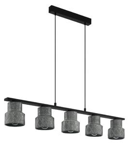 Eglo 39855 - Lustră HILCOTT suspendată pe cablu, 5xE27/40W/230V