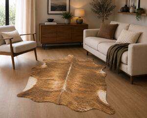 Covor din piele, Model Malmo 22002 632, Model Belgian, Beige, Dimensiunea 155x190 cm 155 x 190