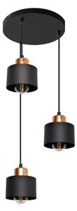 Lustră pe cablu EDISON 3xE27/15W/230V